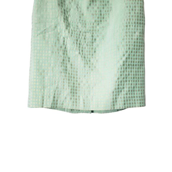 J Crew Green Gold Dazzling Dots Silk Blend Pencil Skirt Size 10 - Picture 3 of 9